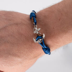 bracelet fermoir ancre marine