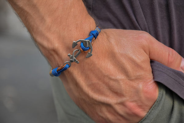 bracelet Ancre marine double