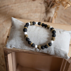 Bracelet perles de lave (3)